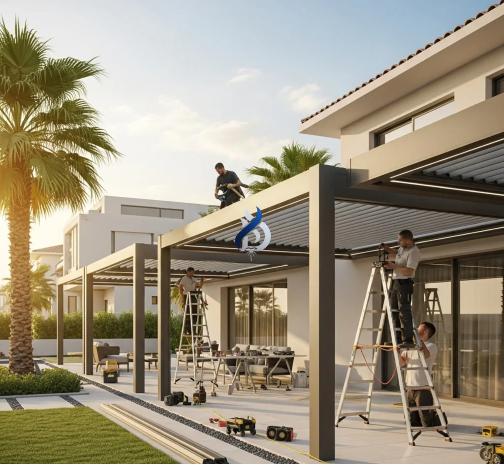 Dubai aluminium pergola installation service