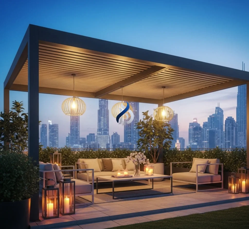 Pergola lighting and outdoor accessories Dubai