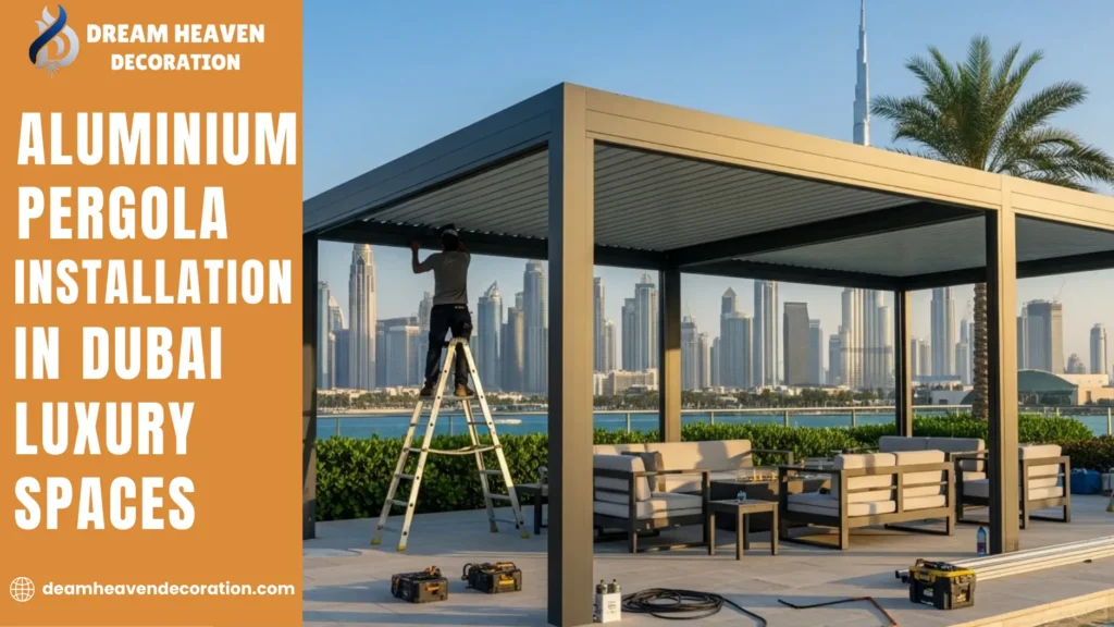 Aluminium Pergola Installation in Dubai
