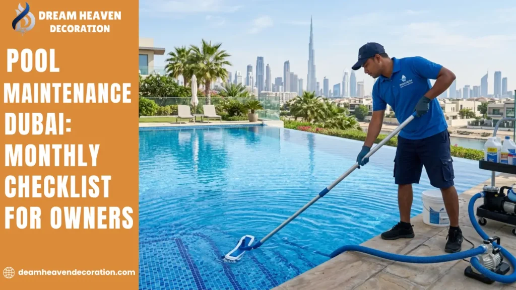 Pool Maintenance Dubai Monthly Checklist for Owners