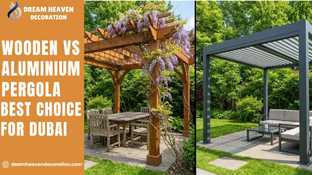 Wooden vs Aluminium Pergola Best Choice for Dubai